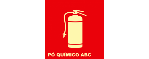 Placa de Extintor ABC